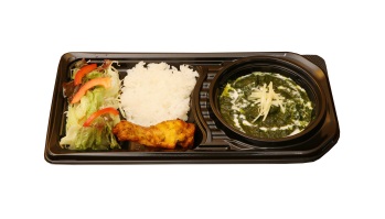 サーグ・チキン・カレーのお弁当